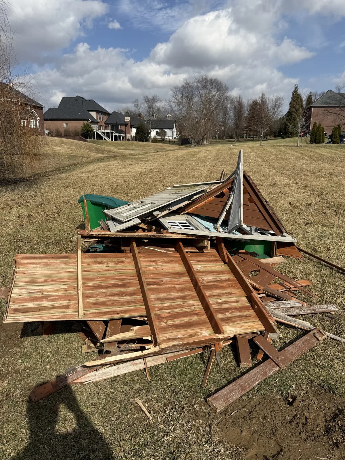 Deck Demolition job in Louisville — 502 Junk Dept.