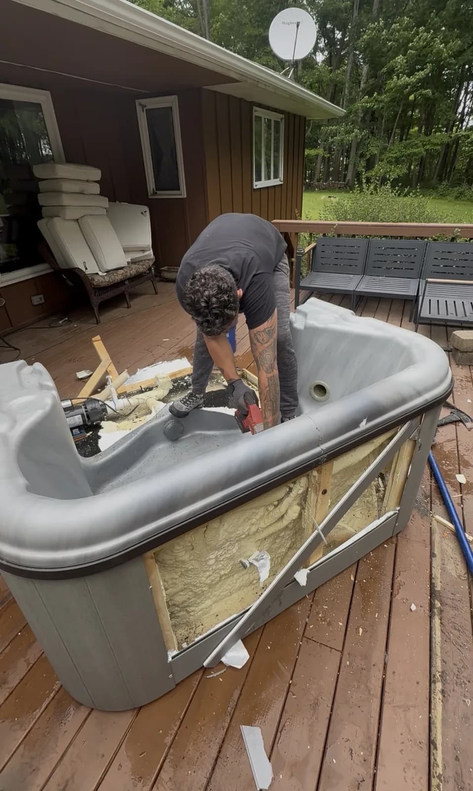Hot Tub Removal job in Louisville — 502 Junk Dept.