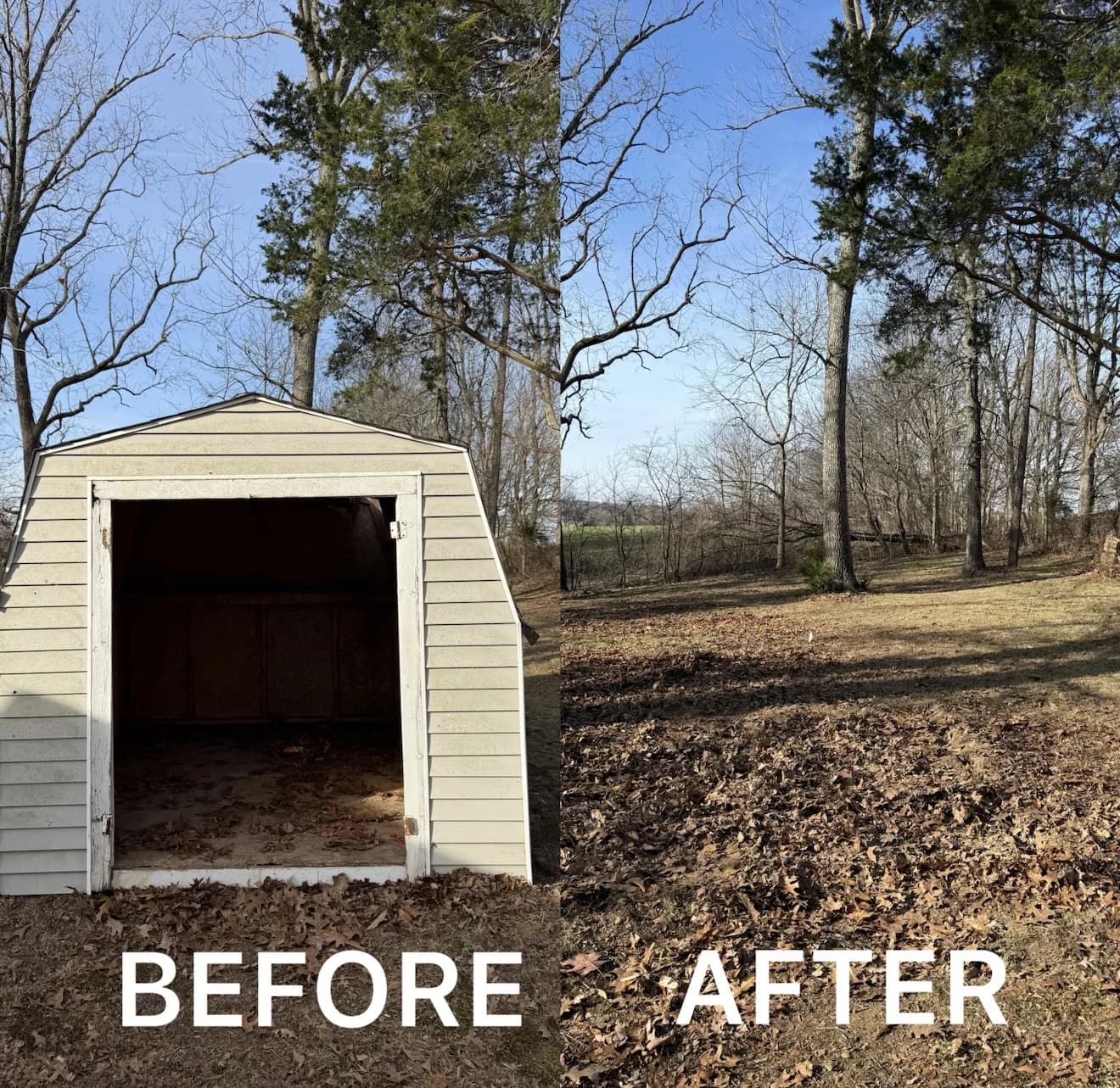 Shed Demolition job in Louisville — 502 Junk Dept.